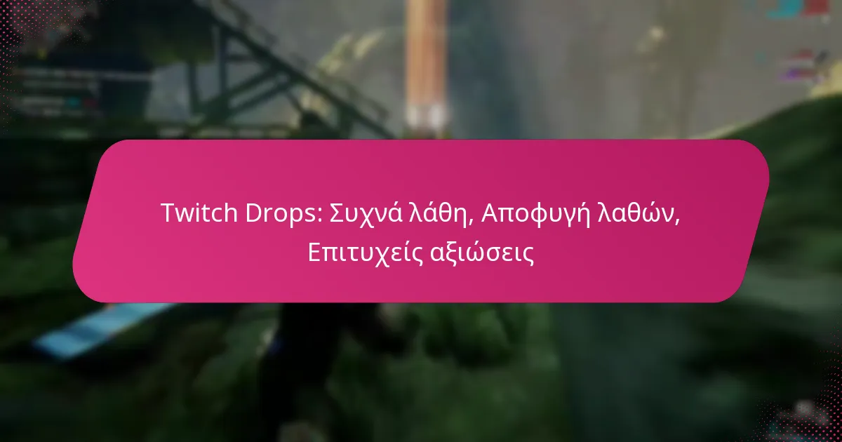 Twitch Drops: Συχνά λάθη, Αποφυγή λαθών, Επιτυχείς αξιώσεις